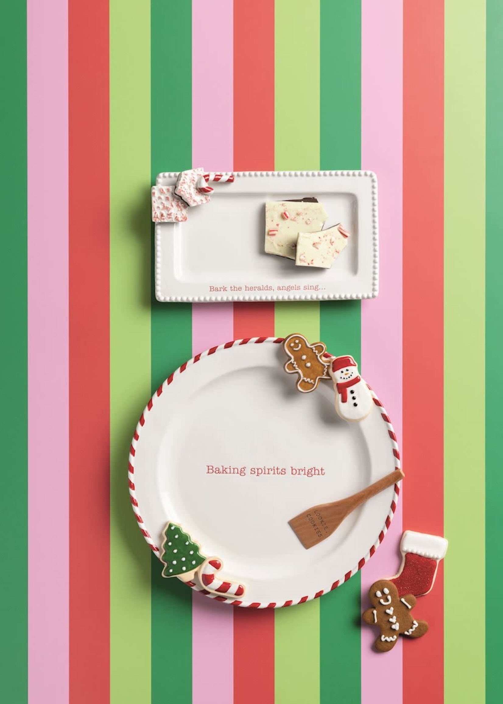 Mud Pie PEPPERMINT BARK TRAY