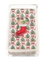 Mud Pie Mud Pie - STOCKING ACRYLIC GUEST TOWEL - 40900121S