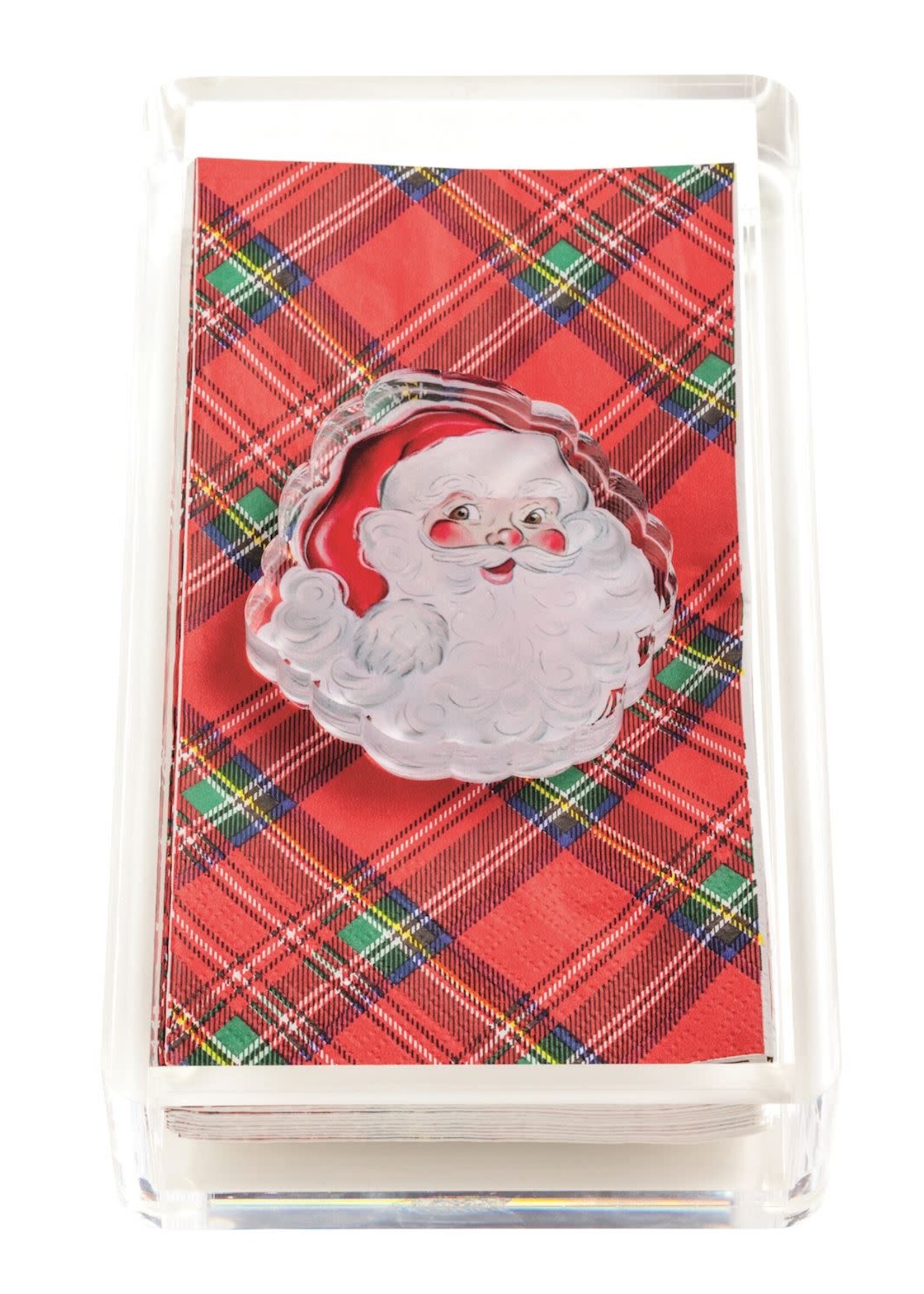 Mud Pie SANTA ACRYLIC GUEST TOWEL