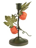 Mud Pie Mud Pie - LG METAL PUMPKIN CANDLESTICK - 40960168L