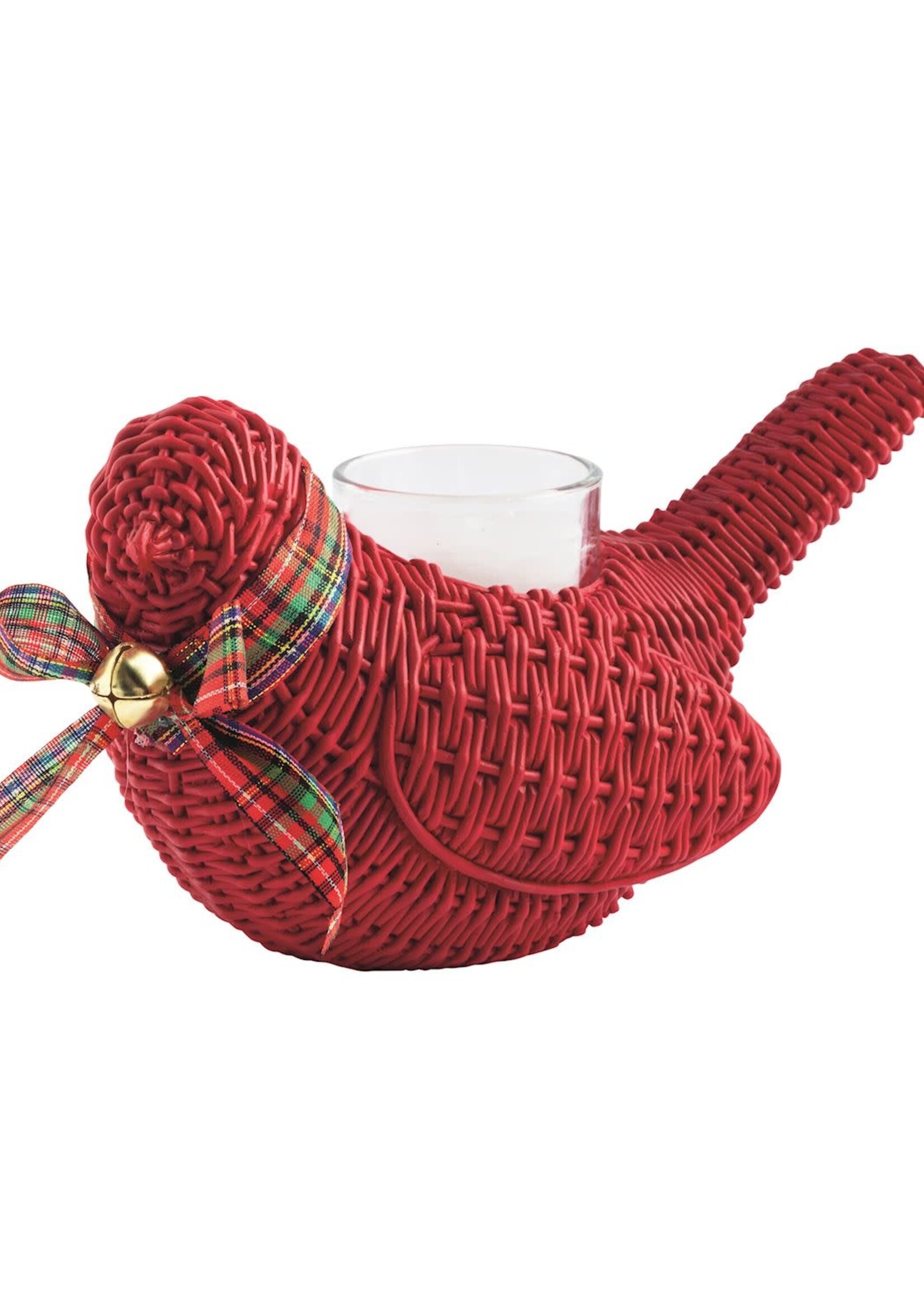Mud Pie RESIN CARDINAL VOTIVE HOLDER