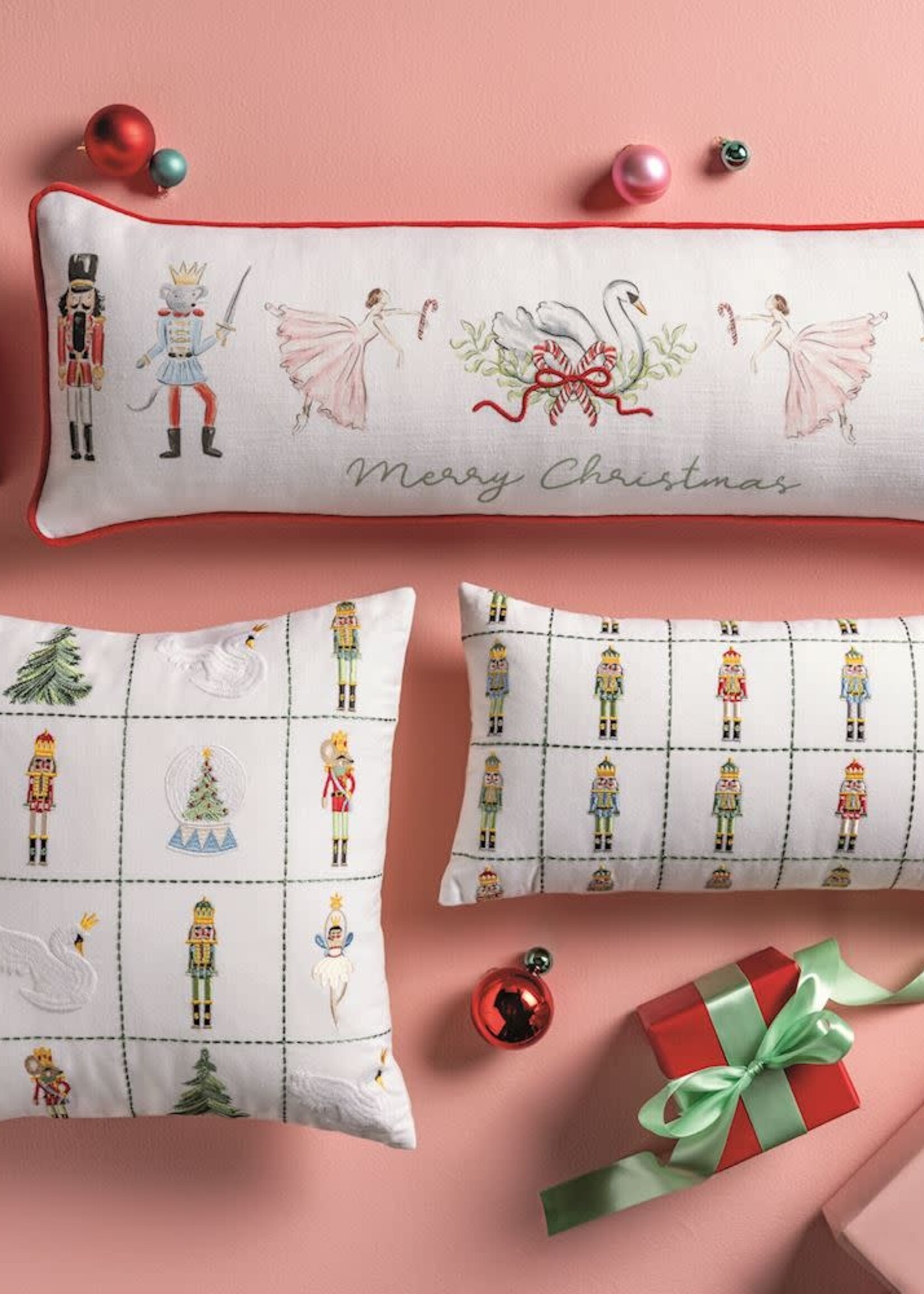 Mud Pie PRINTED NUTCRACKER PILLOW
