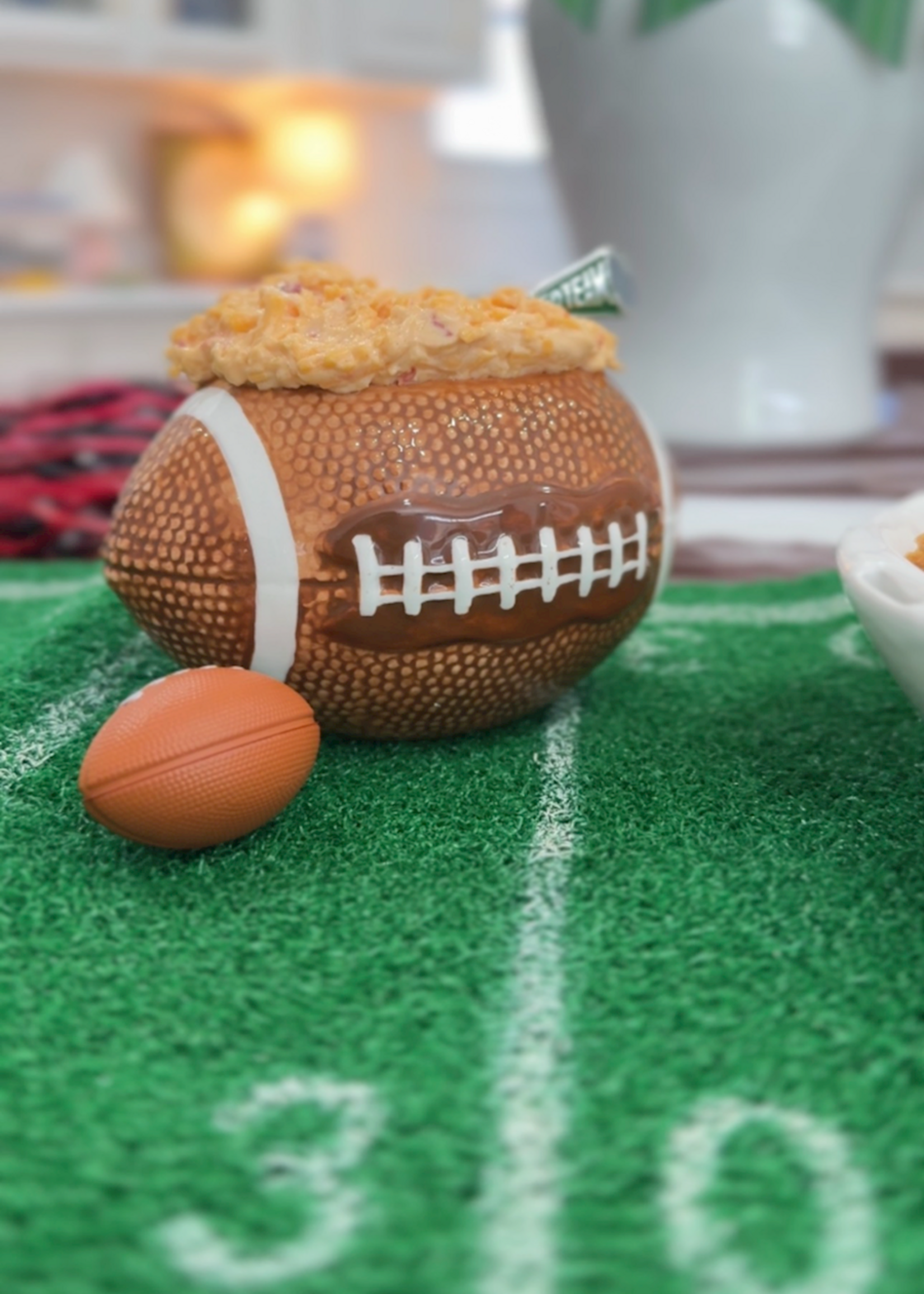 Mud Pie FOOTBALL TAILGATE DIP BOWL