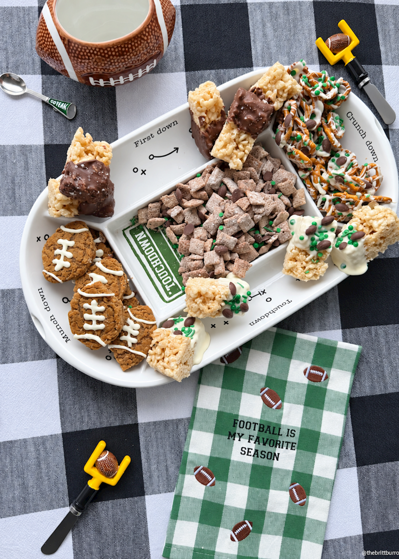 Mud Pie FOOTBALL FAV SEASON TOWEL