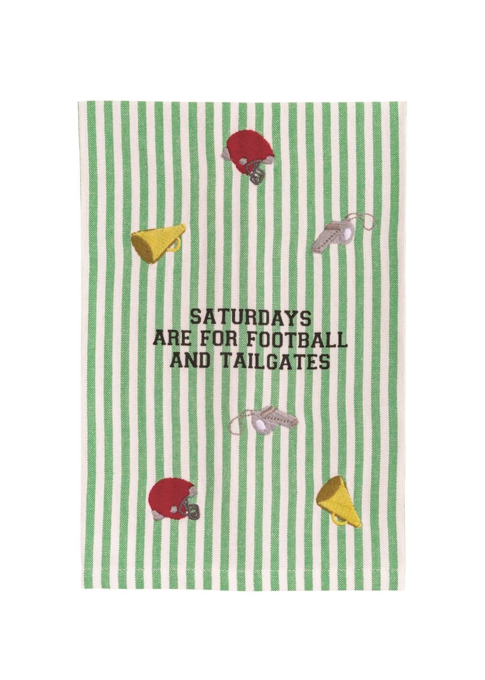 Mud Pie SATURDAYS FOOTBALL TOWEL