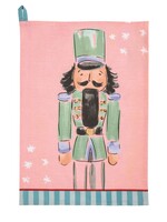 Mud Pie Mud Pie - GREEN NUTCRACKER PRINTED TOWEL - 42170316G