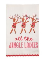 Mud Pie Mud Pie - ALL JINGLE HOLIDAY BAR TOWEL - 42170327A