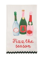 Mud Pie Mud Pie - FIZZ SEASON HOLIDAY BAR TOWEL - 42170327S