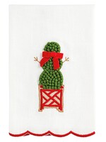 Mud Pie Mud Pie - SNOWMAN XMAS TOPIARY TOWEL - 42170348M