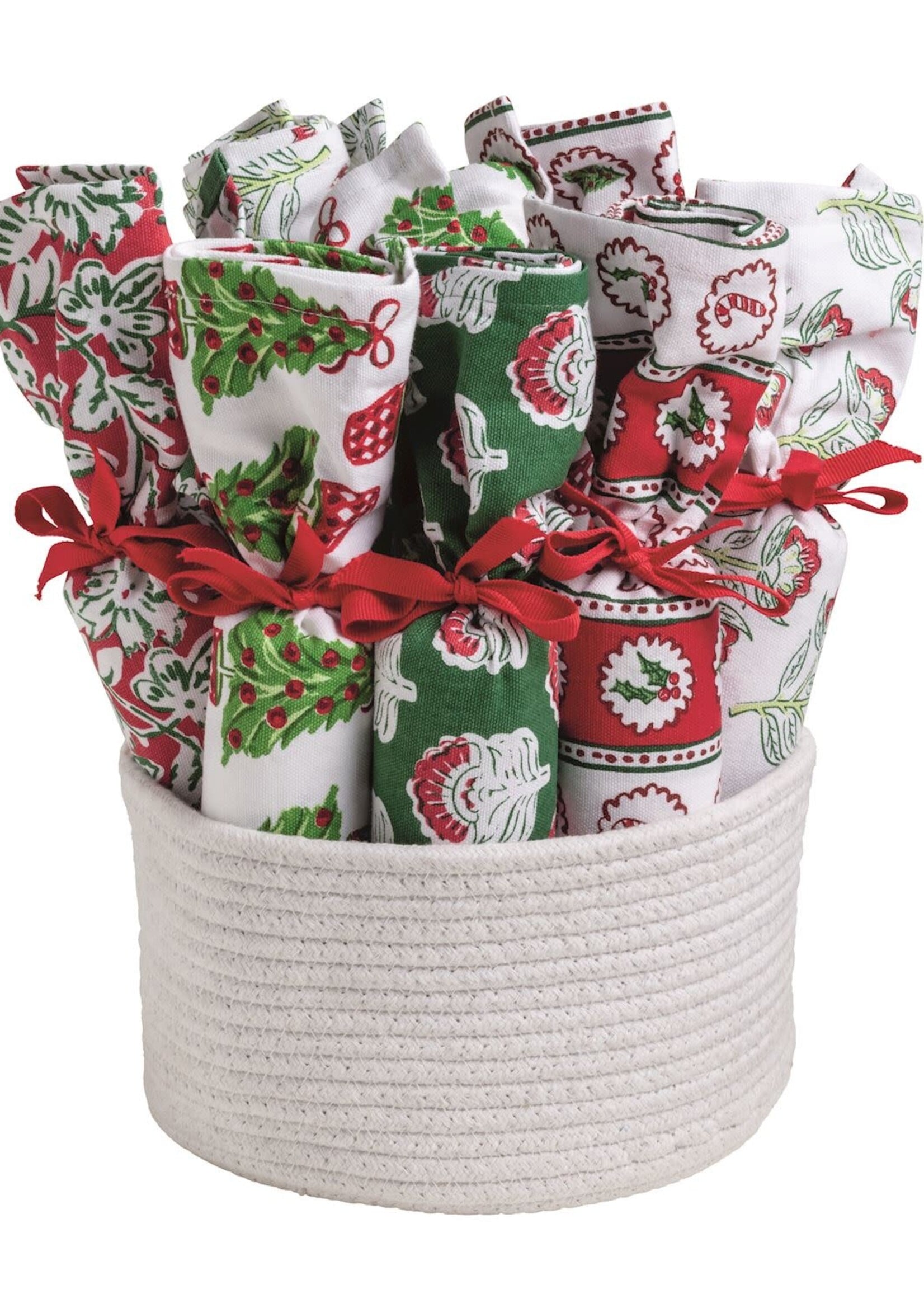 Mud Pie XMAS BLOCK PRINT TOWEL