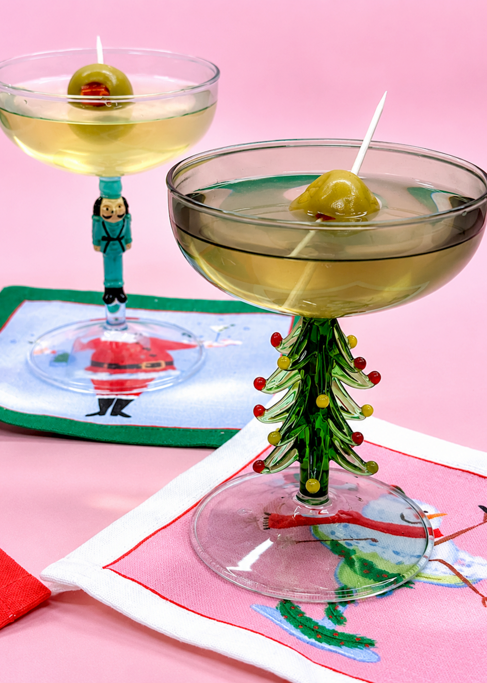 Mud Pie SNOWMAN SET COCKTAIL NAPKIN