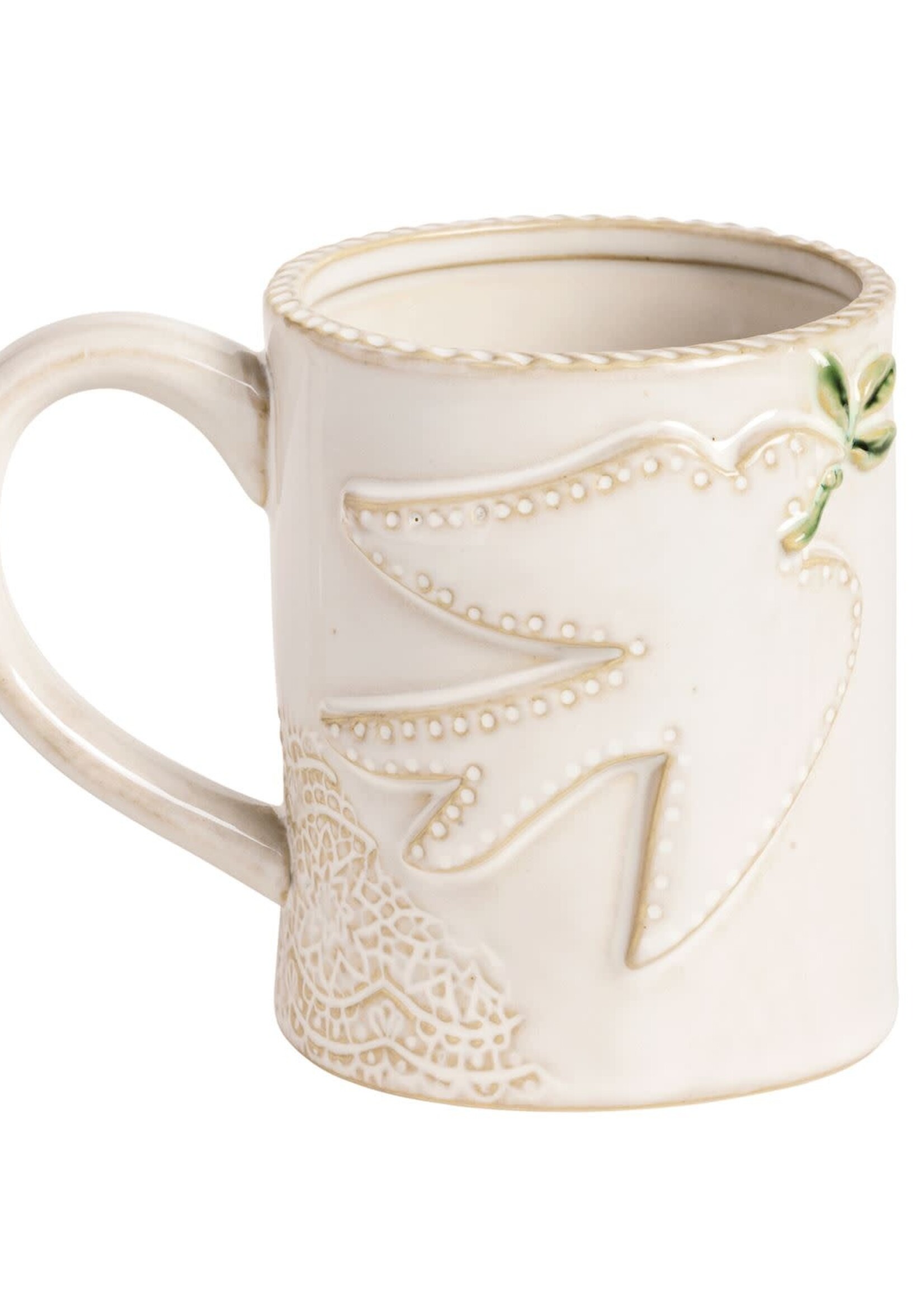Mud Pie T DOVE WHITE XMAS ICON MUG