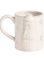 Mud Pie Mud Pie - SNOWMAN WHITE XMAS ICON MUG - 43500305S