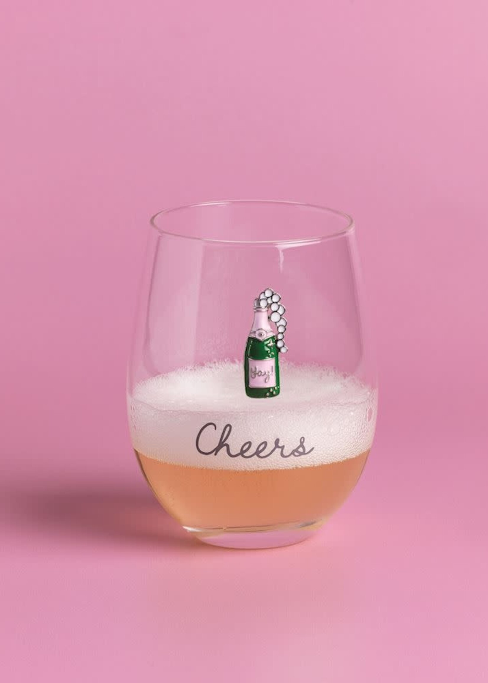 Mud Pie SIMPLY CHARMING WINE GLASS