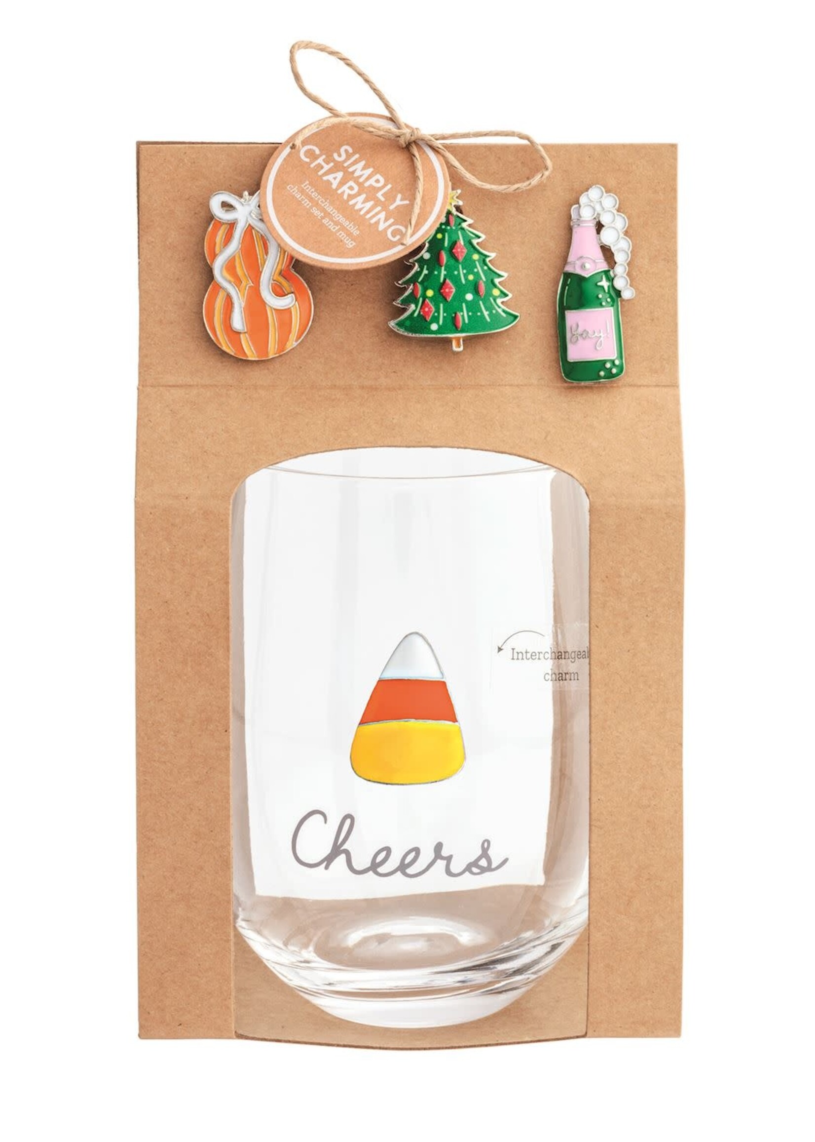 Mud Pie SIMPLY CHARMING WINE GLASS