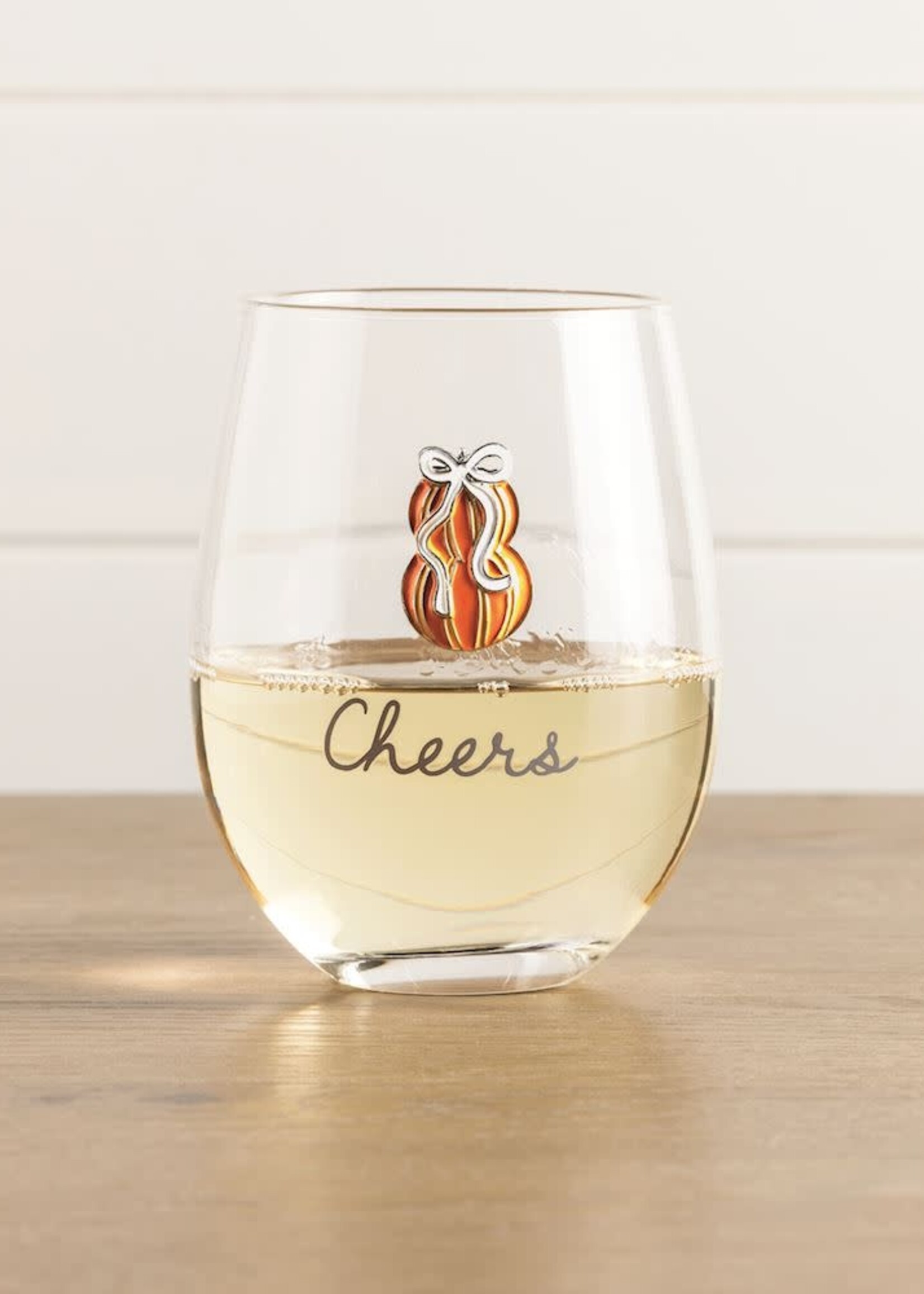 Mud Pie SIMPLY CHARMING WINE GLASS