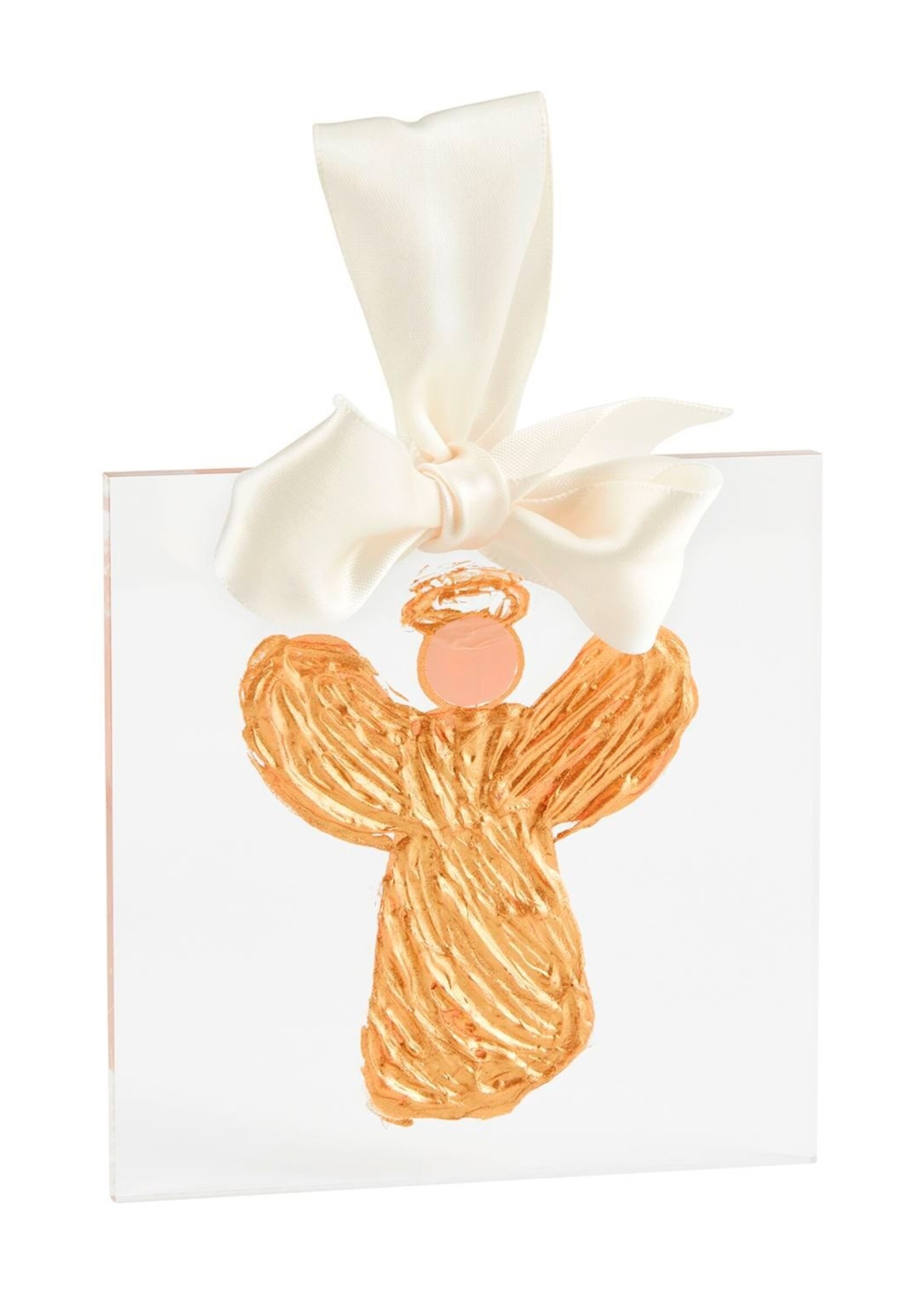 Mud Pie ANGEL GOLD ACRYLIC ORNAMENT
