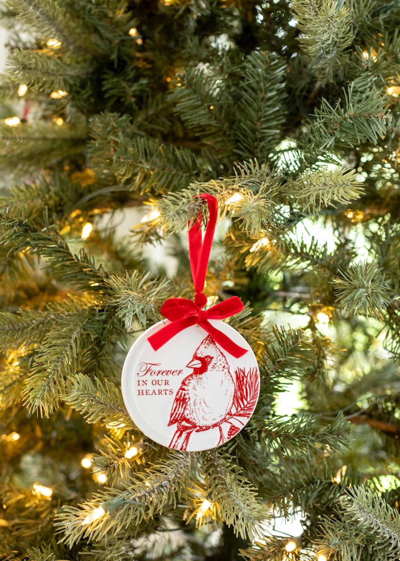 Mud Pie CARDINAL CERAMIC BOX ORNAMENT
