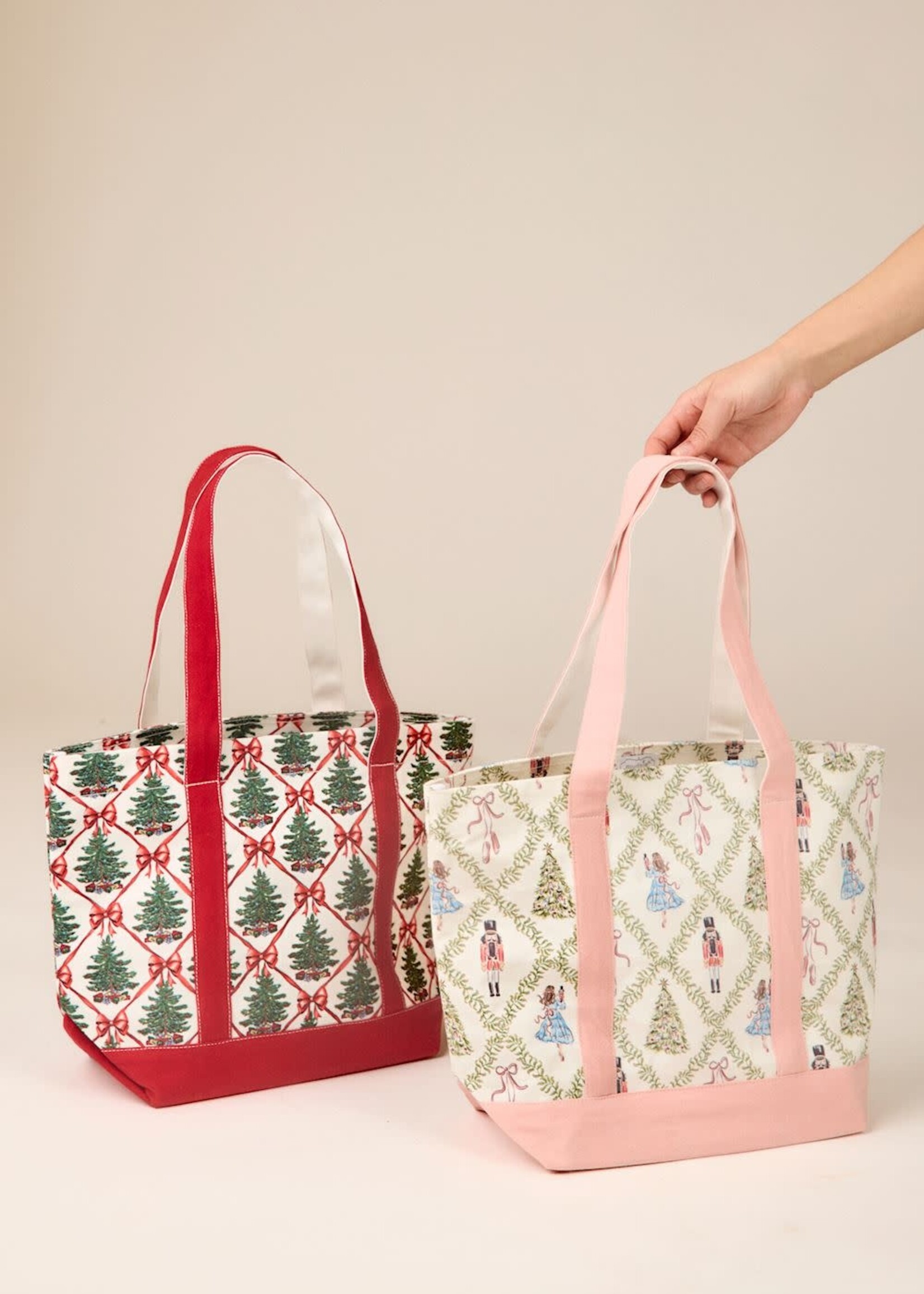 Mud Pie NUTCRACKER CANVAS TOTE