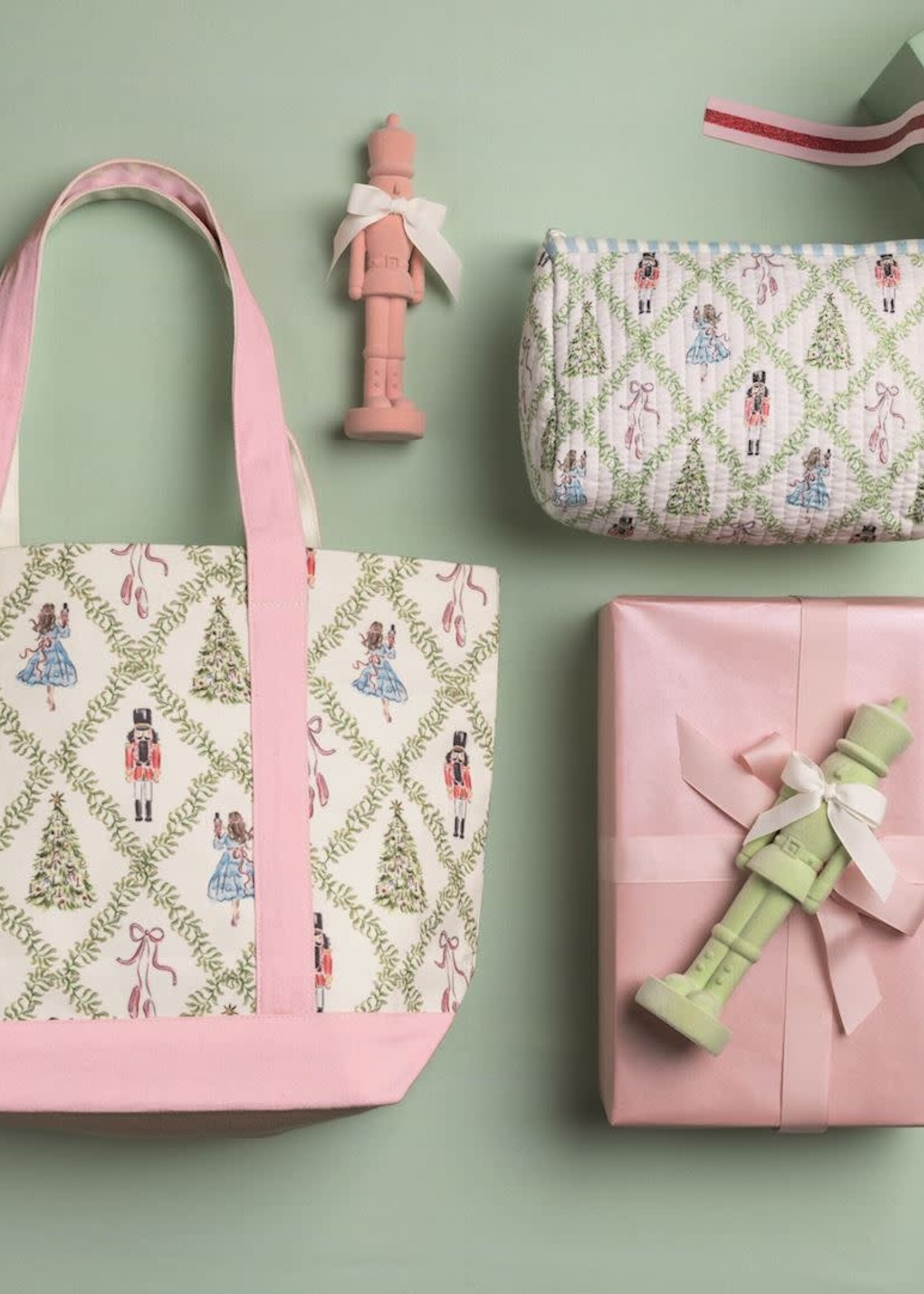 Mud Pie NUTCRACKER CANVAS TOTE