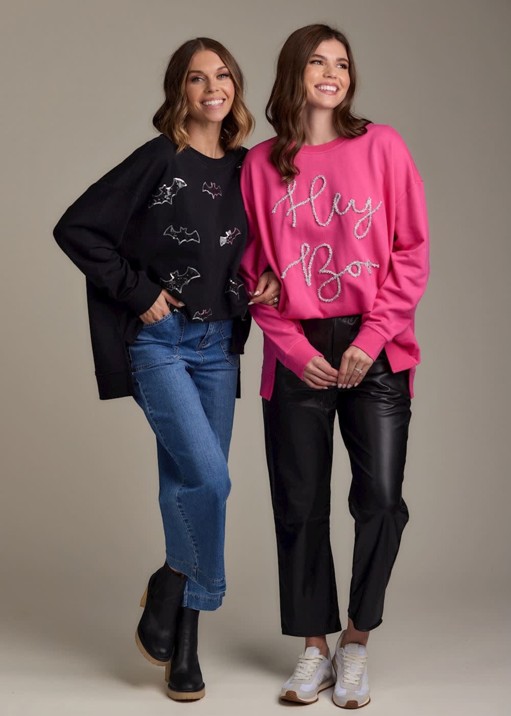 Mud Pie HALLOWEEN SPRKLE SWEATSHIRT-PK