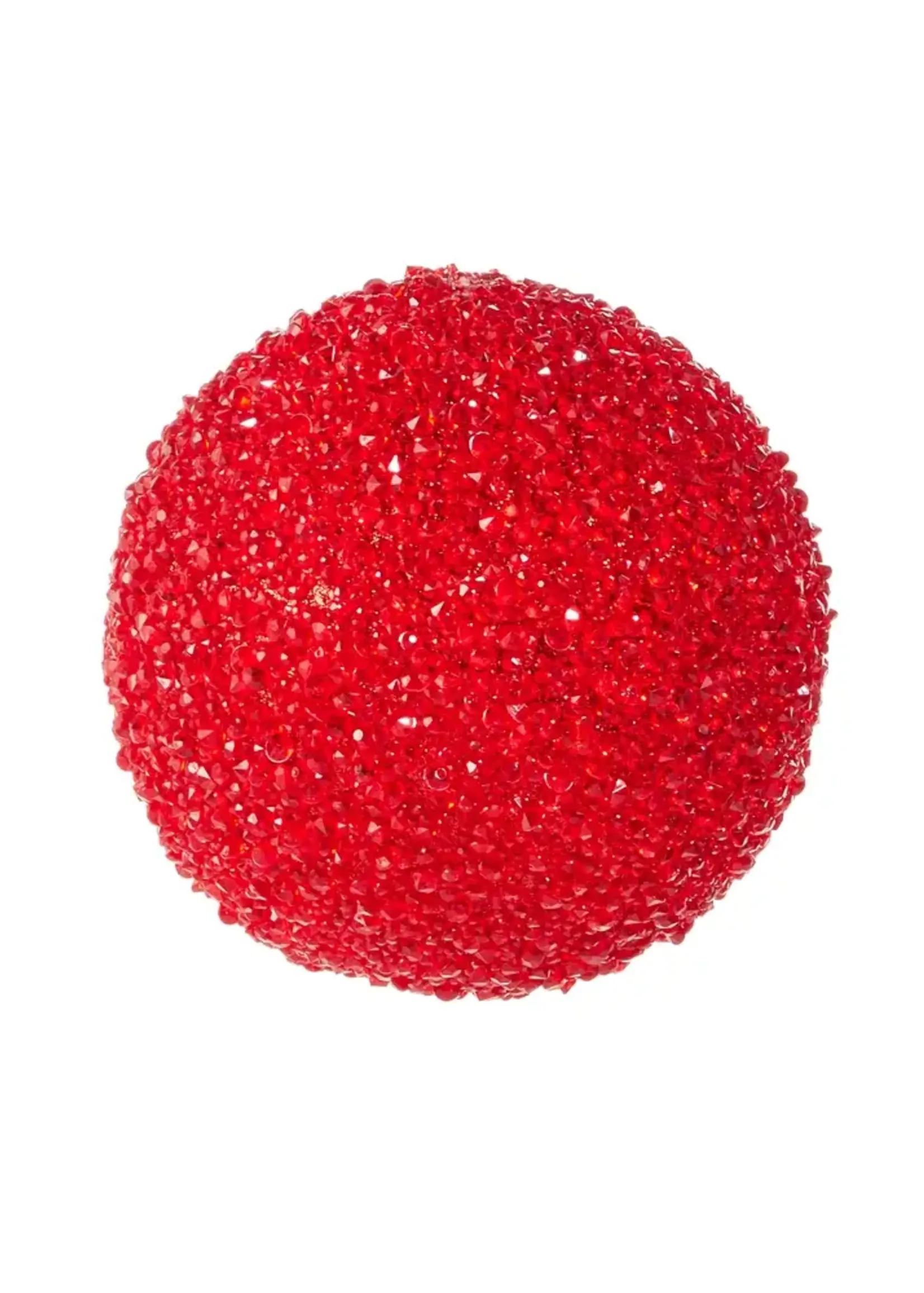 RAZ Imports 6" Red Glitter Ball Ornament