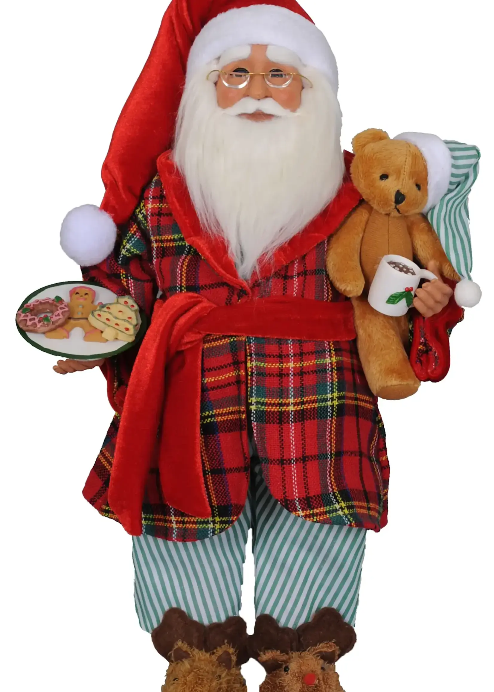Karen Didion Milk & Cookies Santa