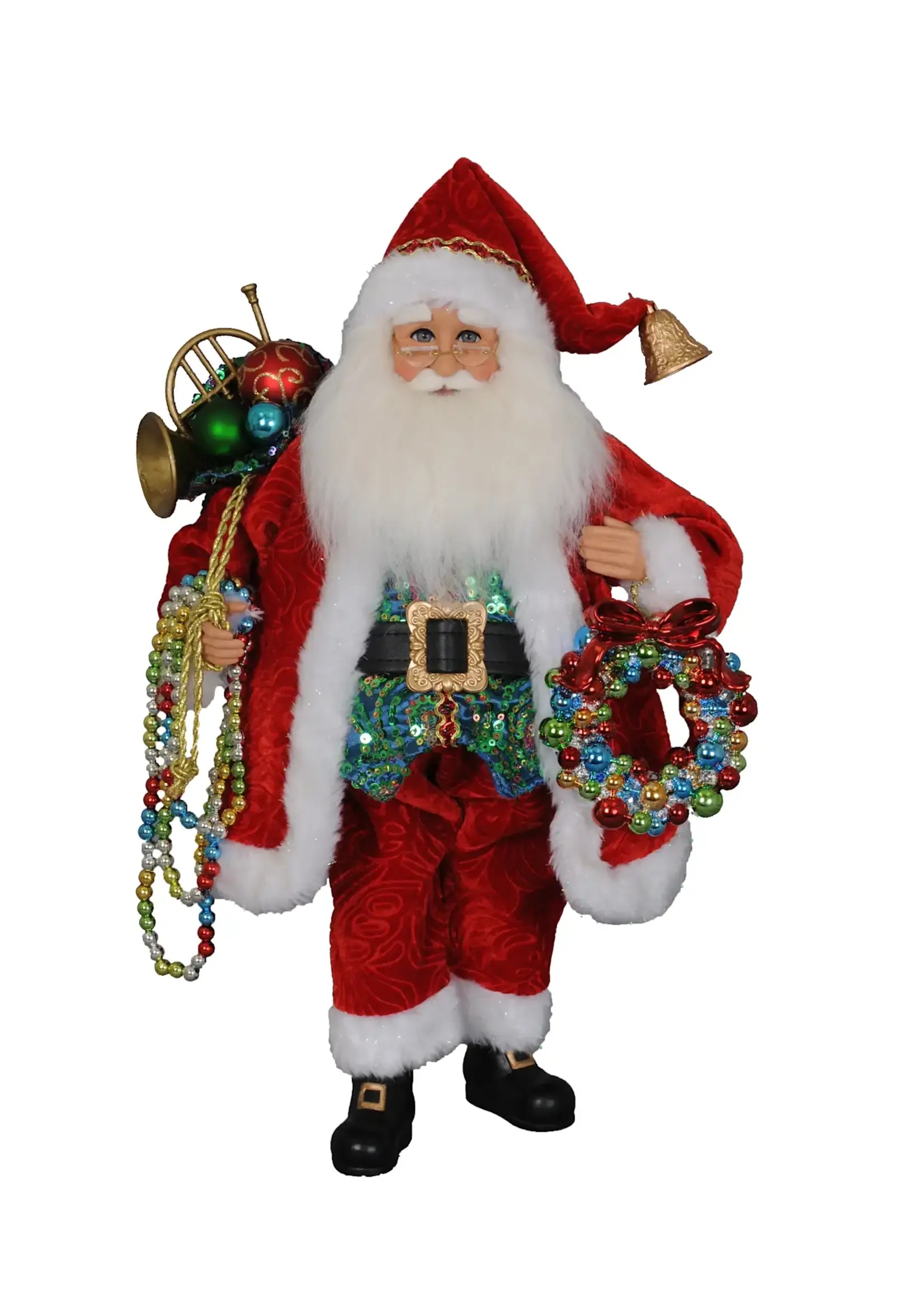 Karen Didion Beads w/ Wreath Santa