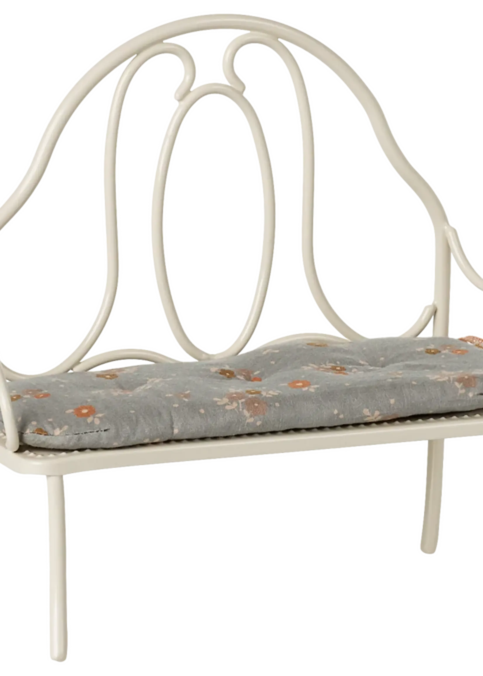 Maileg Vintage Bench, Miniature-Off White 11-5112-00