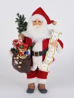 Karen Didion Karen Didion - Lighted Vintage Toy Bag Santa - CC16-254