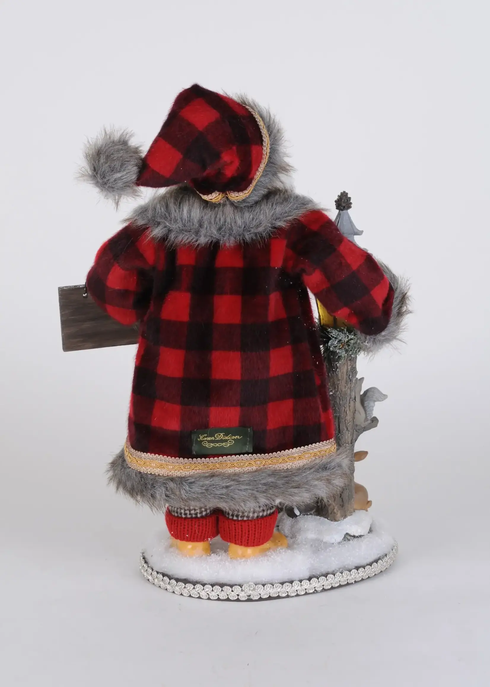 Karen Didion Lighted Forest Friends Santa