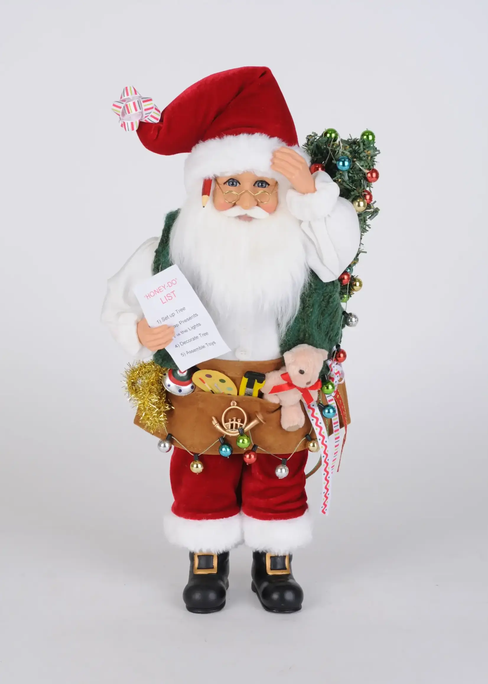 Karen Didion Lighted "Honey Do" Santa
