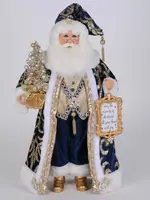 Karen Didion Karen Didion - Lighted Midnight Blue Santa - CC18-55