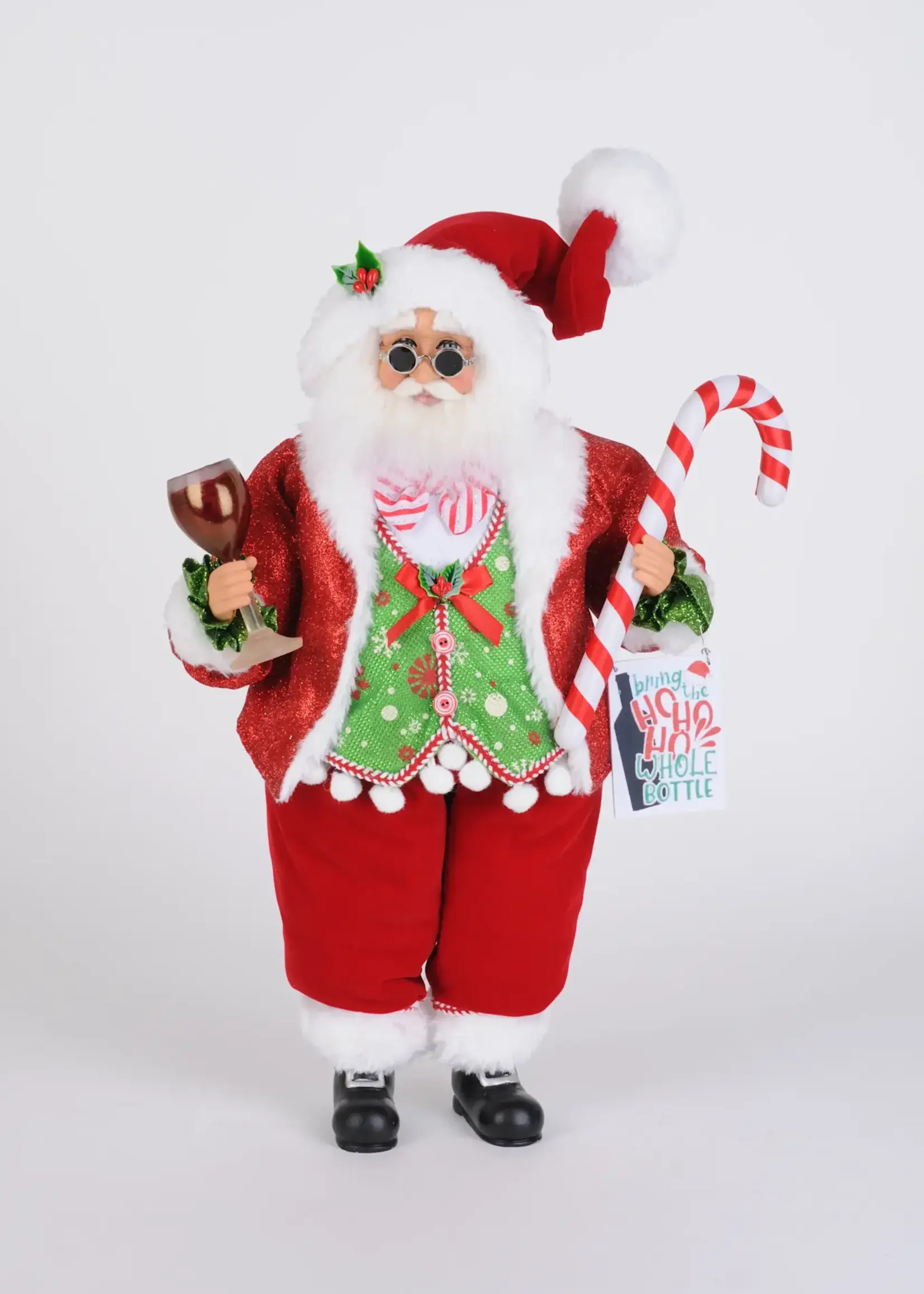 Karen Didion Lighted Victorian Elegance Santa