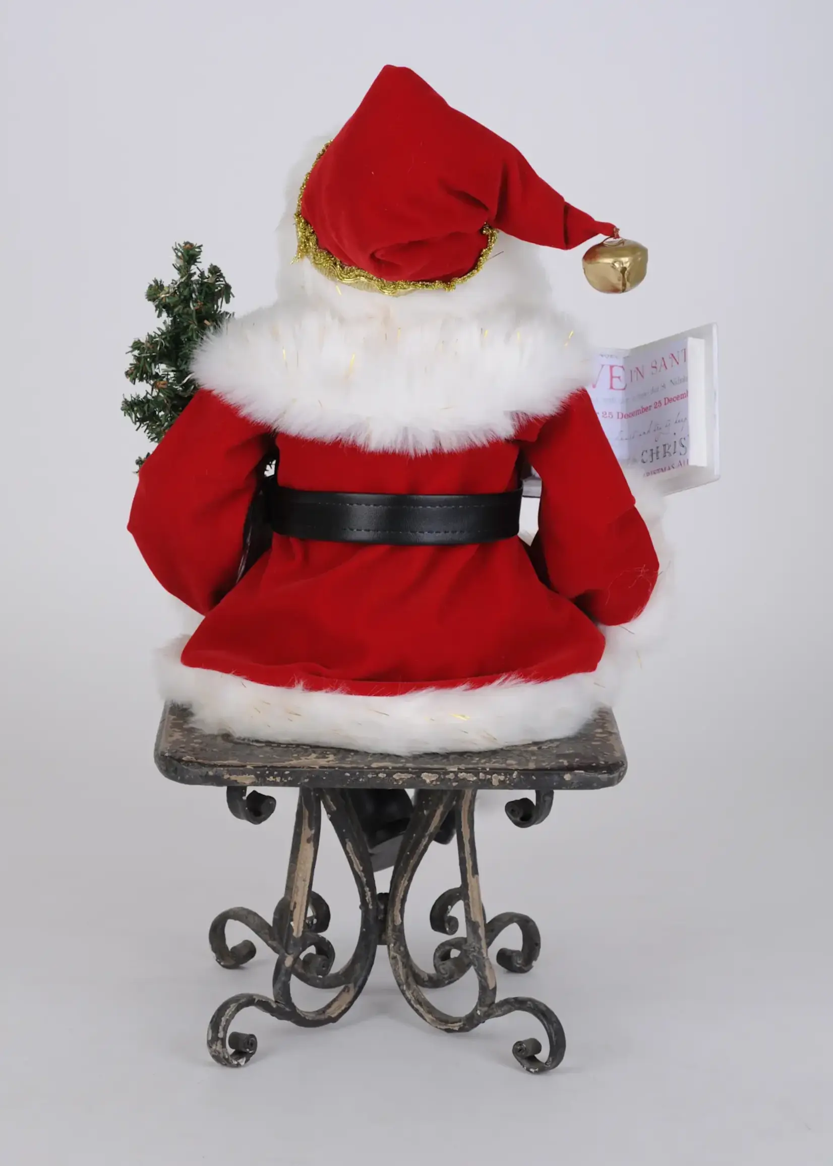 Karen Didion Lighted Story Time Sitting Santa