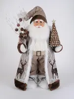Karen Didion Karen Didion - Lighted Winter Woods Santa - CC24-01