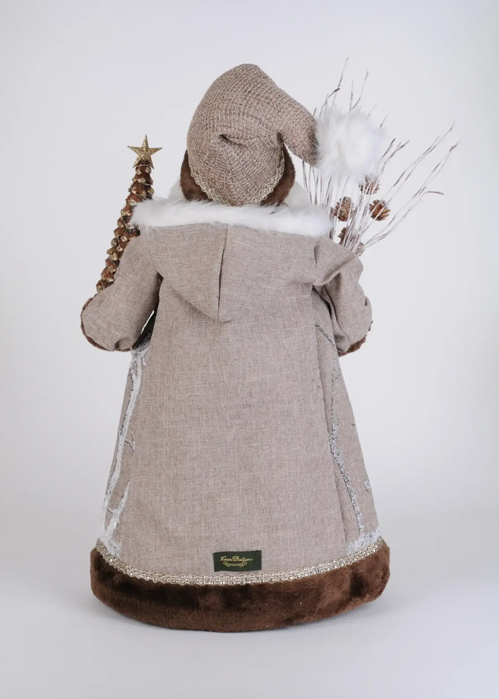 Karen Didion Lighted Winter Woods Santa
