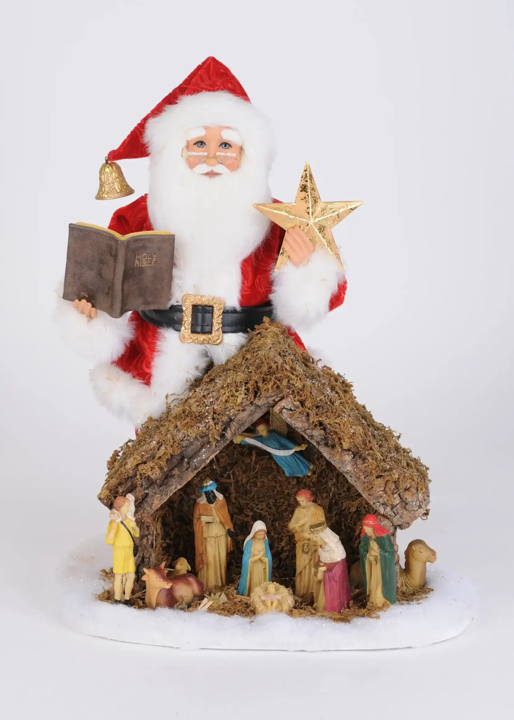 Karen Didion Lighted Nativity Santa