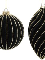 Mark Roberts 36-54446-S6 FLOCKED STRIPE ORN4-5''S6