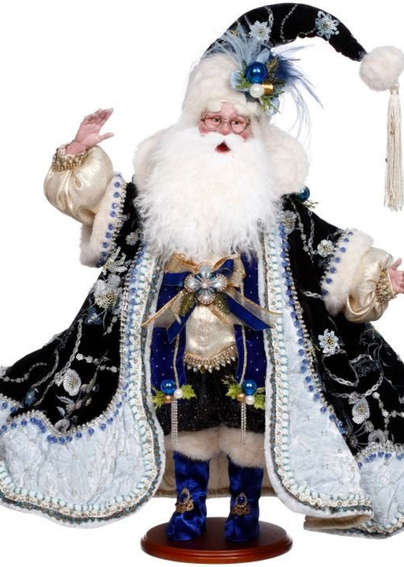 Mark Roberts BLUE SUEDE SHOES SANTA