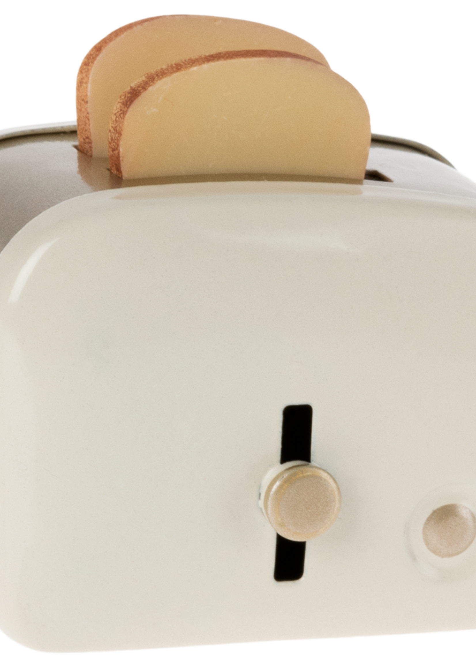Maileg TOASTER WITH BREAD, MINIATURE - OFF WHITE