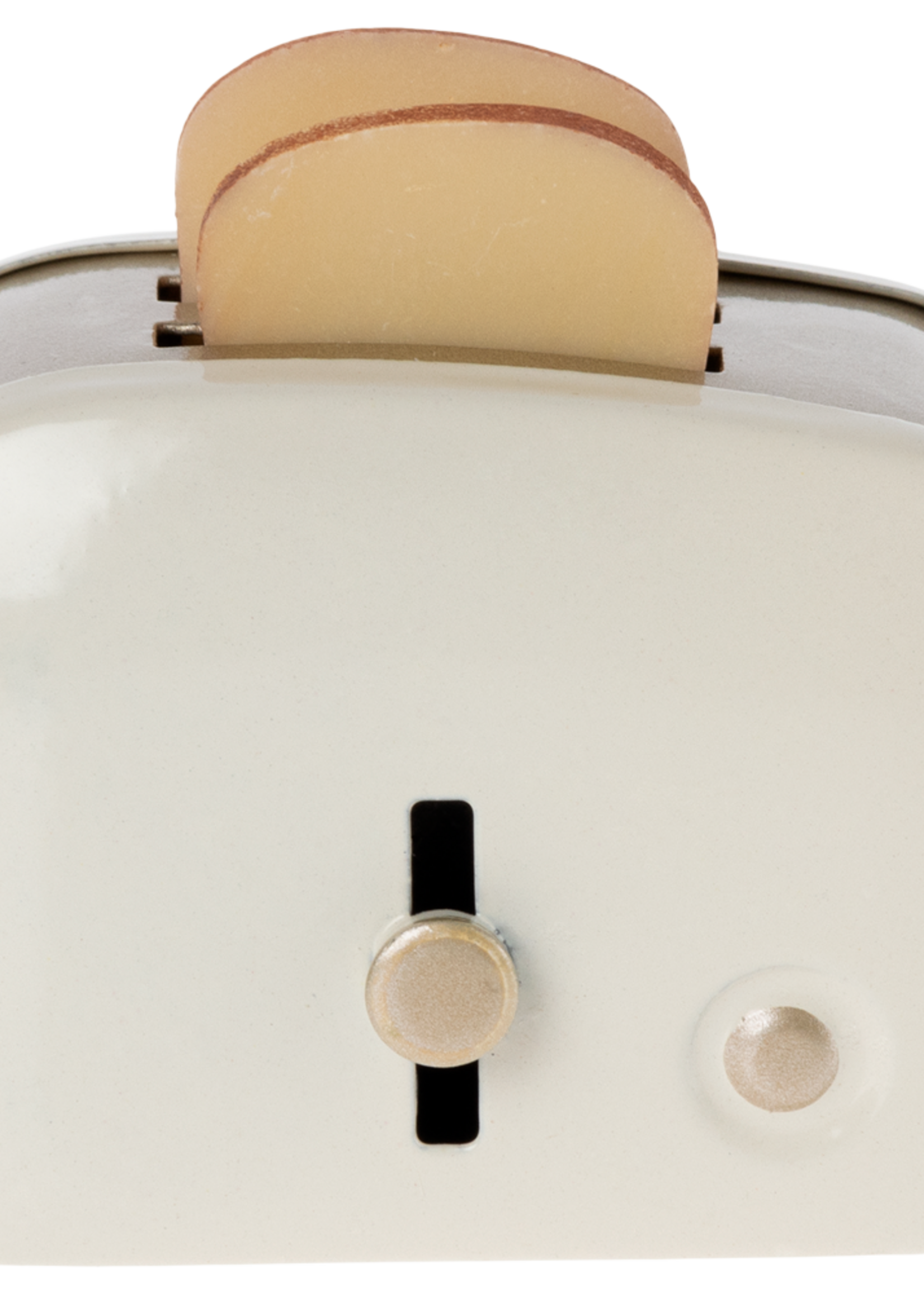 Maileg TOASTER WITH BREAD, MINIATURE - OFF WHITE