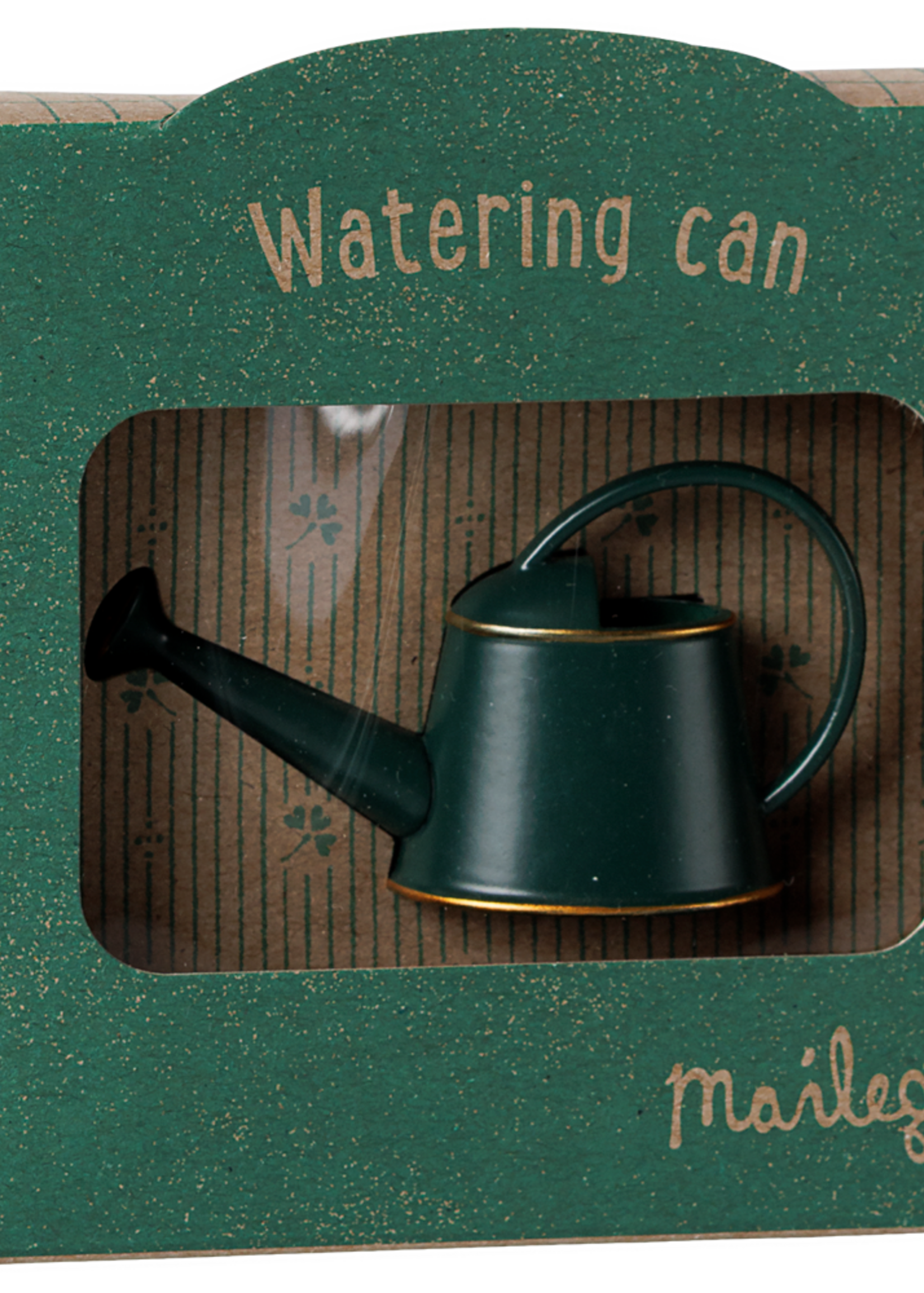 Maileg Watering can, Mouse - Dark Green