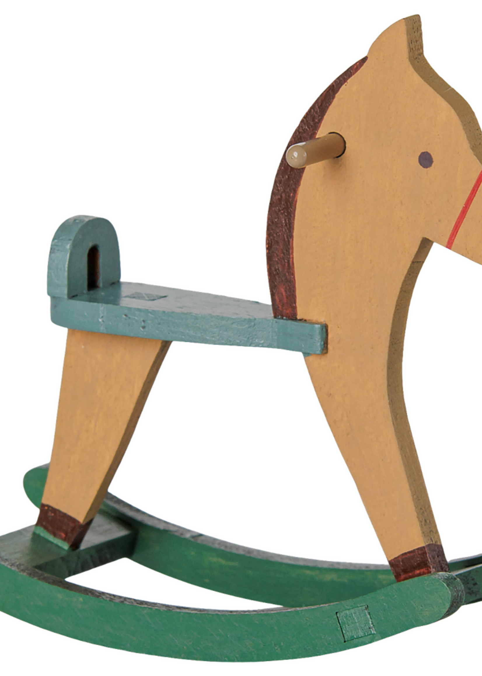 Maileg Rocking horse, Mouse - Light brown