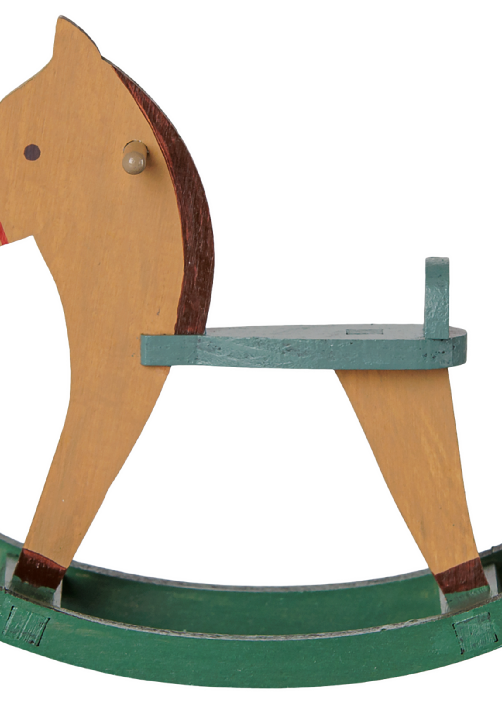 Maileg Rocking horse, Mouse - Light brown
