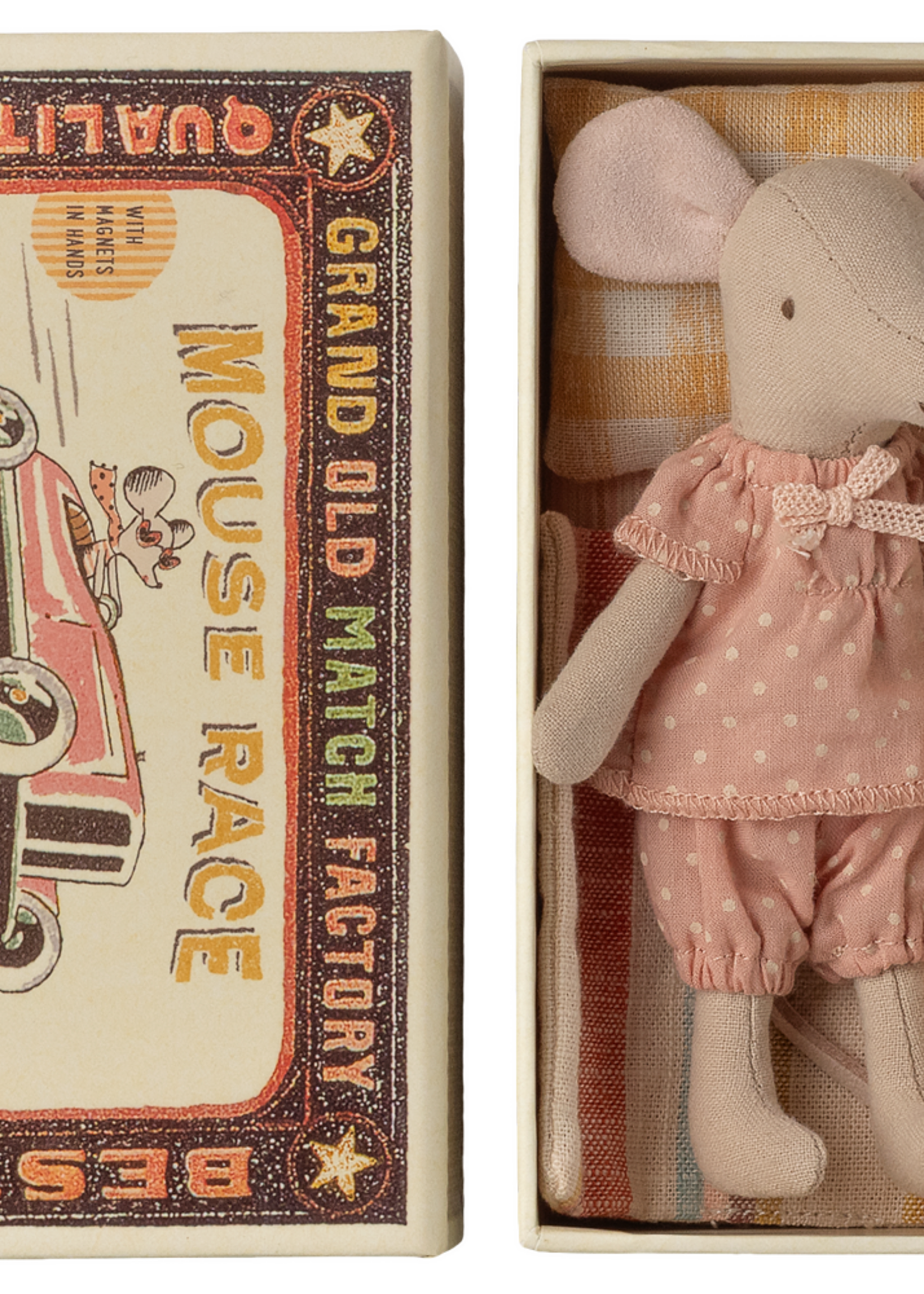 Maileg Big sister mouse in matchbox