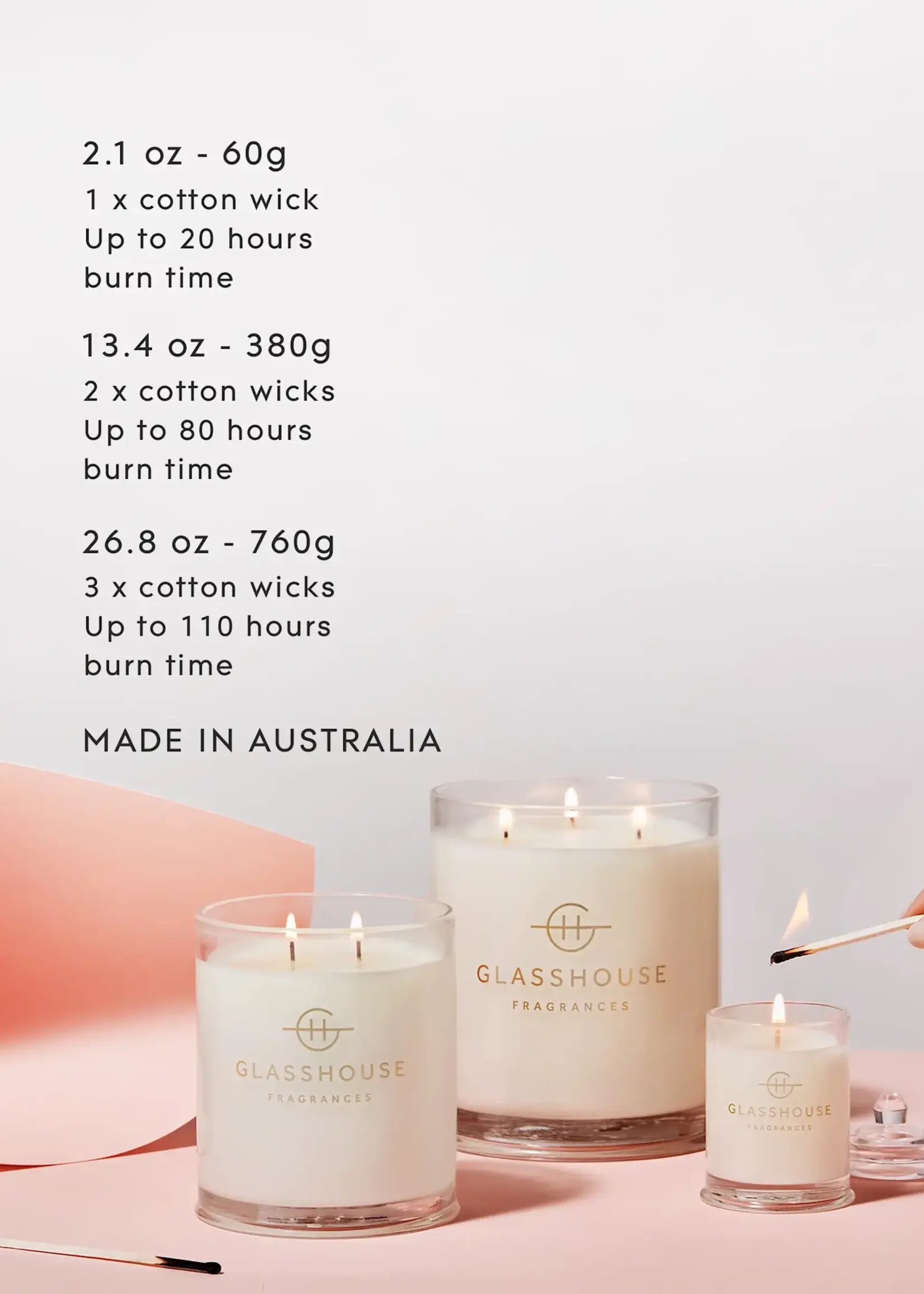 Glasshouse 2.1 oz. Candle - LOST IN AMALFI