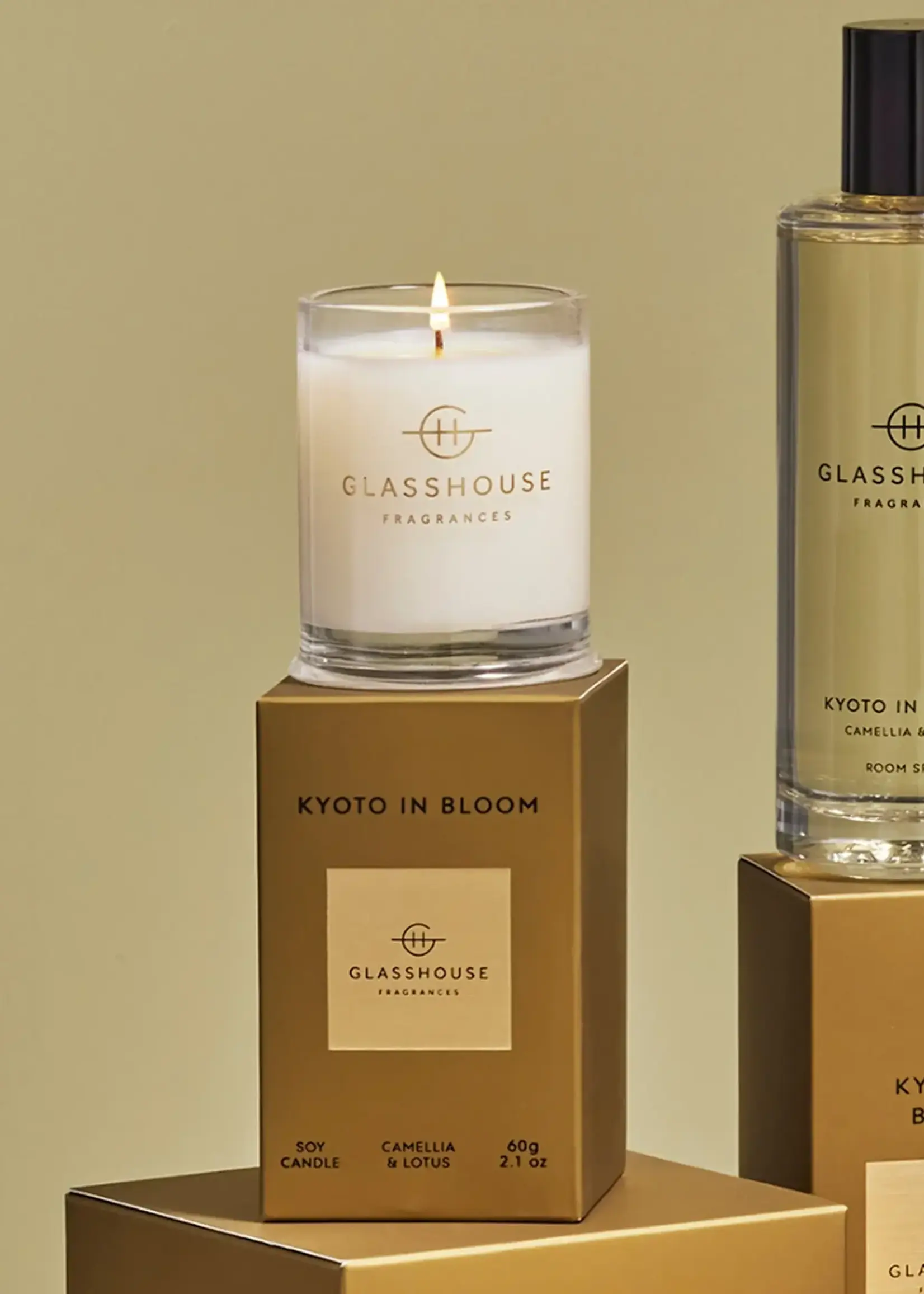 Glasshouse 2.1 oz. Candle - KYOTO IN BLOOM