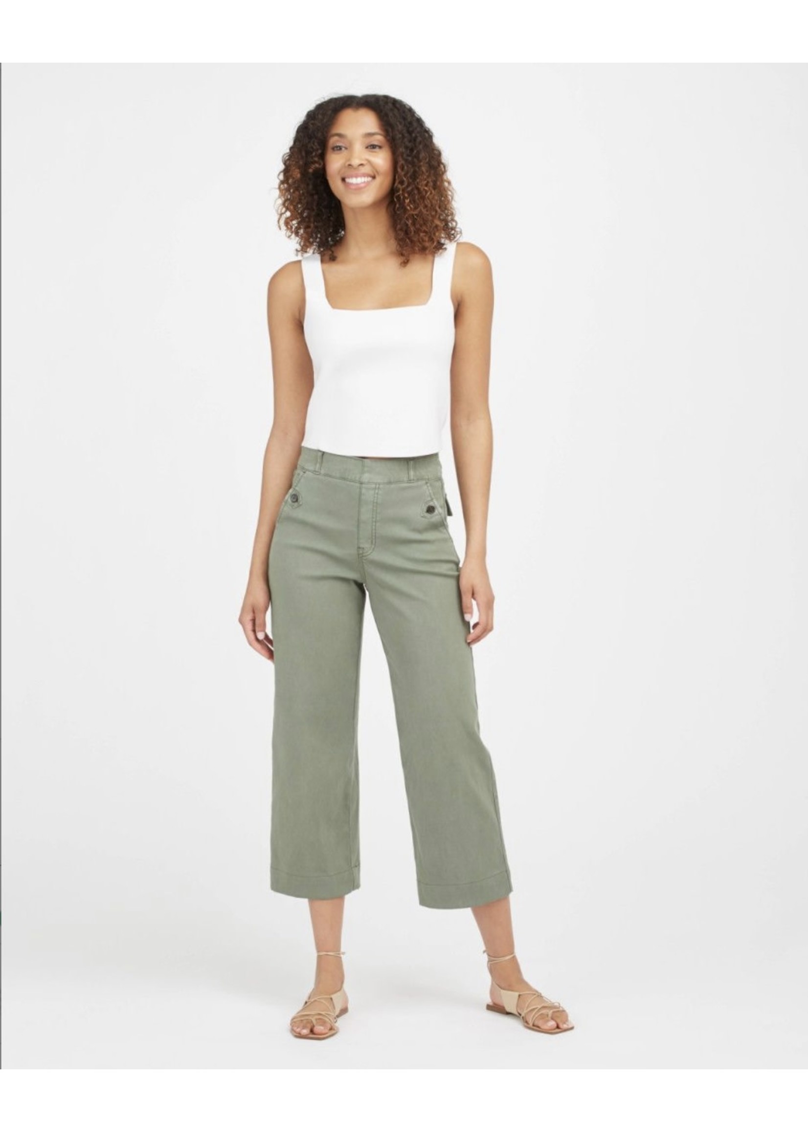 20312R Stretch Twill Cropped Wide Leg 