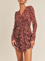 AURA RUCHED MINI DRESS